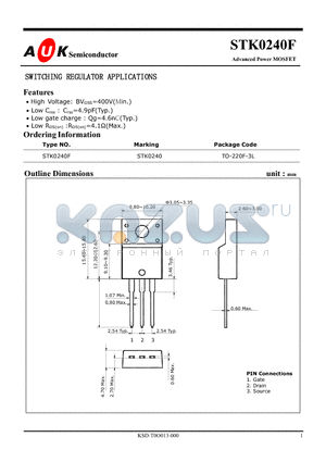 STK0240F datasheet - Advanced Power MOSFET