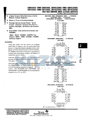 SNJ54LS366AJ datasheet - HEX BUS DRIVERS WITH 3-STATE OUTPUTS