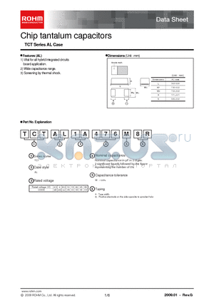 TCTAL0E685M8R datasheet - Chip tantalum capacitors