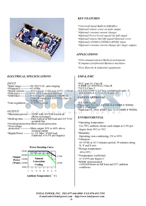 TPS350-21Y datasheet - SWITCHING MODE 350W U CHANNEL POWER SUPPLIES