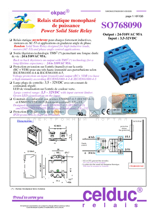 SO768090 datasheet - Power Solid State Relay