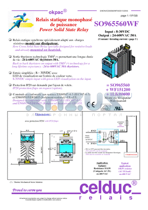 SO965560WF datasheet - Power Solid State Relay