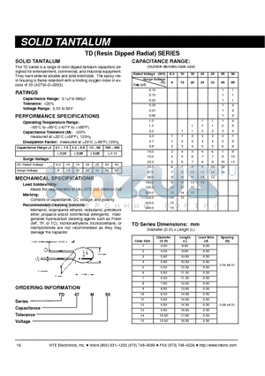 TD220M35 datasheet - SOLID TANTALUM