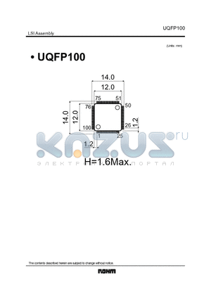 UQFP100 datasheet - LSI Assembly