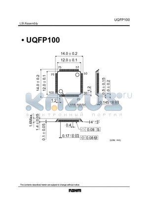 UQFP100_1 datasheet - LSI Assembly