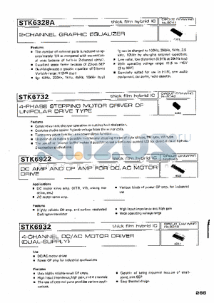 STK6328A datasheet - 2-CHANNEL GRAPHIC EQUALIZER