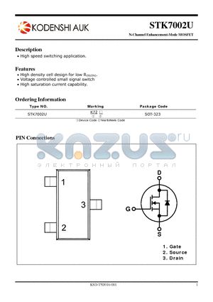 STK7002U datasheet - N-Channel Enhancement-Mode MOSFET