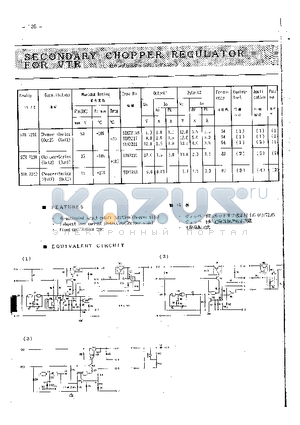 STK7216 datasheet - SECONDARY CHOPPER REGULATOR FOR VTR