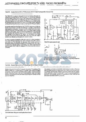 TDA1701 datasheet - INTEGRATED CIRCUITS FOR TV AND RADIO RECEIVERS