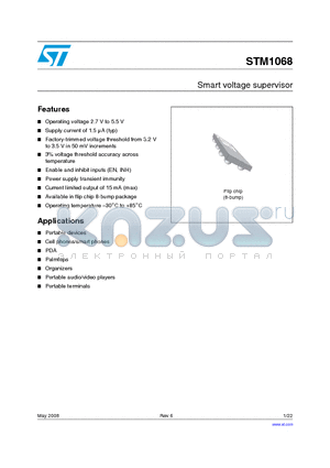 STM1068C30F38F datasheet - Smart voltage supervisor