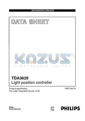 TDA3629 datasheet - Light position controller