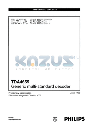 TDA4655T datasheet - Generic multi-standard decoder