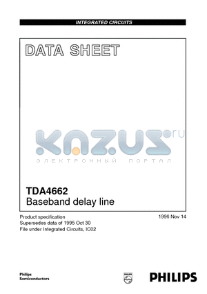 TDA4662 datasheet - Baseband delay line