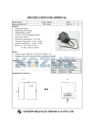 WW140300 datasheet - Linear Adaptors