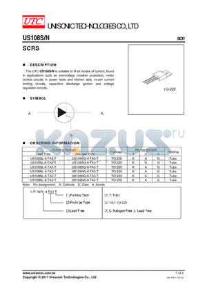 US108SG-4-TA3-T datasheet - SCRS