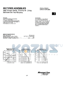 US12 datasheet - RECTIFIERS ASSEMBLIES