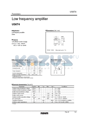 US6T4 datasheet - Low frequency amplifier