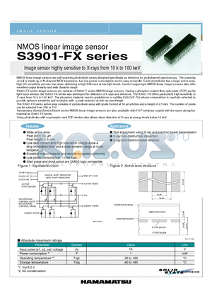 S3901-FX datasheet - NMOS linear image sensor