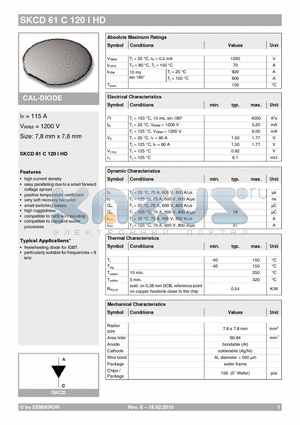 SKCD61C120IHD_10 datasheet - CAL-DIODE