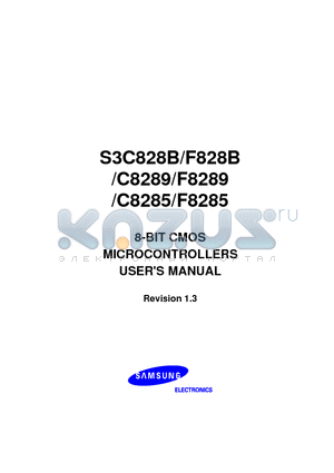 S3C828B datasheet - 8-BIT CMOS MICROCONTROLLERS
