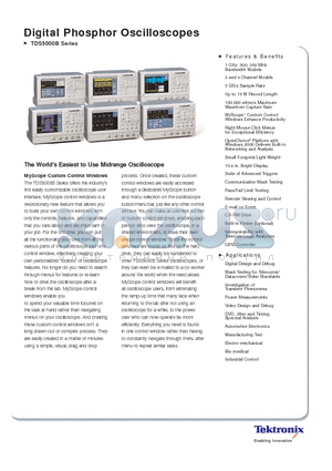 TDS5104B datasheet - Digital Phosphor Oscilloscopes