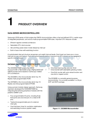 S3P8095 datasheet - S3C8-SERIES MICROCONTROLLERS