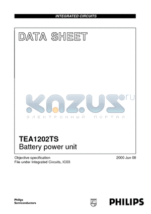 TEA1202 datasheet - Battery power unit