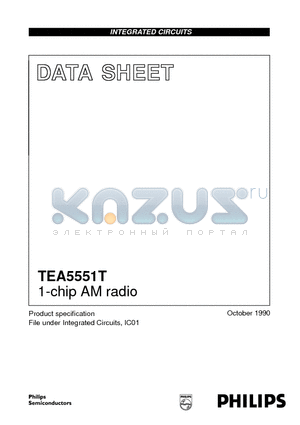 TEA5551 datasheet - 1-chip AM radio