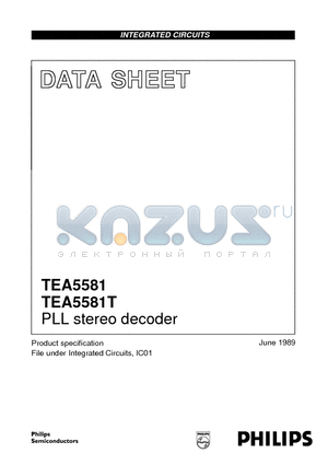 TEA5581 datasheet - PLL stereo decoder