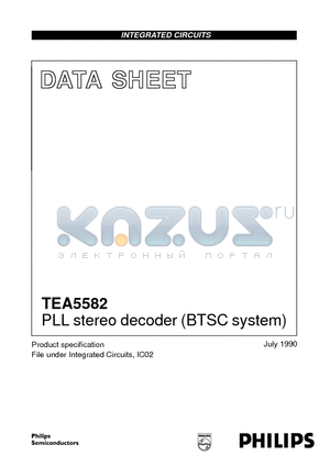 TEA5582 datasheet - PLL stereo decoder BTSC system