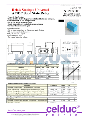 STN07105 datasheet - AC/DC Solid State Relay