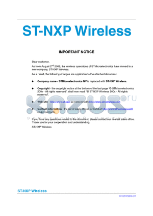 STN8811A12 datasheet - Mobile multimedia application processor