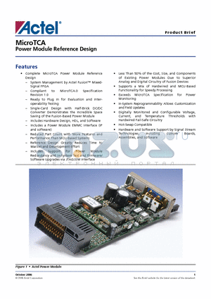 UTCA-PM-RD-O datasheet - MicroTCA Power Module Reference Design