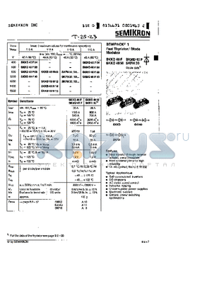 SKMD40F08 datasheet - Fast Thyristor/Diode Module