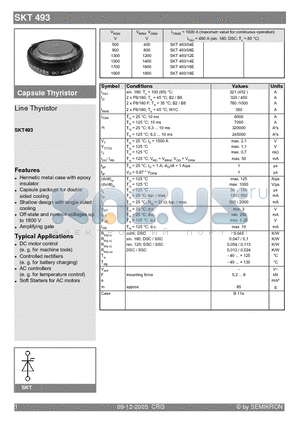 SKT493/04E datasheet - Line Thyristor