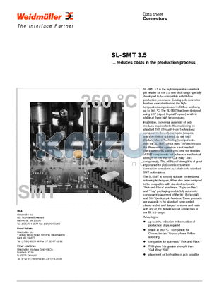 SL-SMT3.5/14/180G datasheet - Connectors - reduces costs in the production process