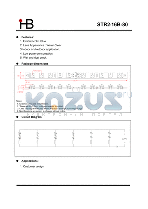 STR2-16B-80 datasheet - LED