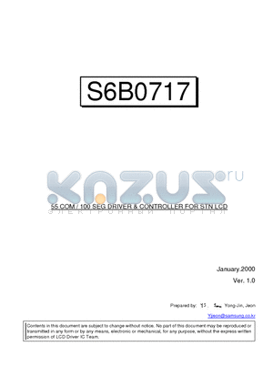 S6B0717X01-B0CY datasheet - 55 COM / 100 SEG DRIVER & CONTROLLER FOR STN LCD