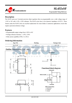 SL4323SF datasheet - Programmable Voltage Reference