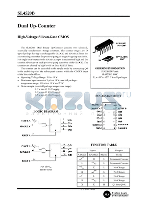 SL4520B datasheet - Dual Up-Counter