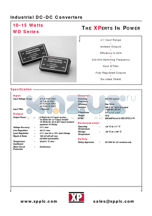 WD200 datasheet - DC-DC Converters