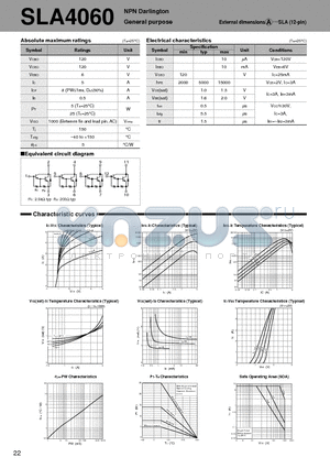 SLA4060_06 datasheet - NPN Darlington General purpose