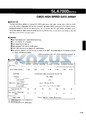 SLA7000 datasheet - CMOS HIGH SPEED GATE ARRAY