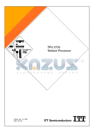 TPU2735 datasheet - Teletext Processor