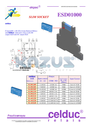 SLD02205 datasheet - SLIM SOCKET