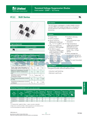 SLD10-018-B datasheet - Transient Voltage Suppression Diodes