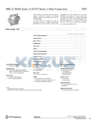 TPV0C10A61LSN datasheet - 1 Filter Connectors