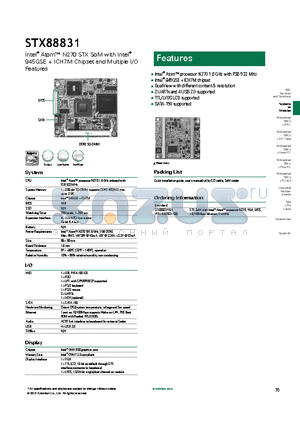 STX88831 datasheet - SATA-150 supported