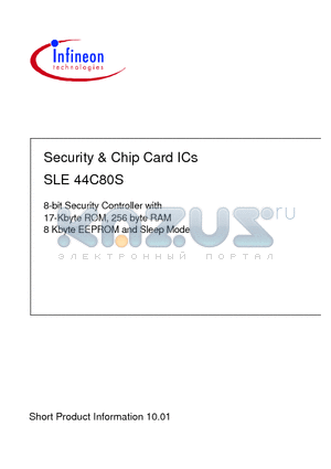 SLE44C80S-C datasheet - Security & Chip Card ICs