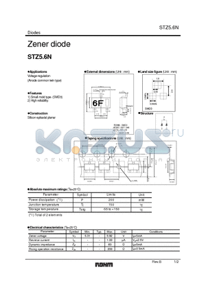 STZ5.6N datasheet - Zener diode